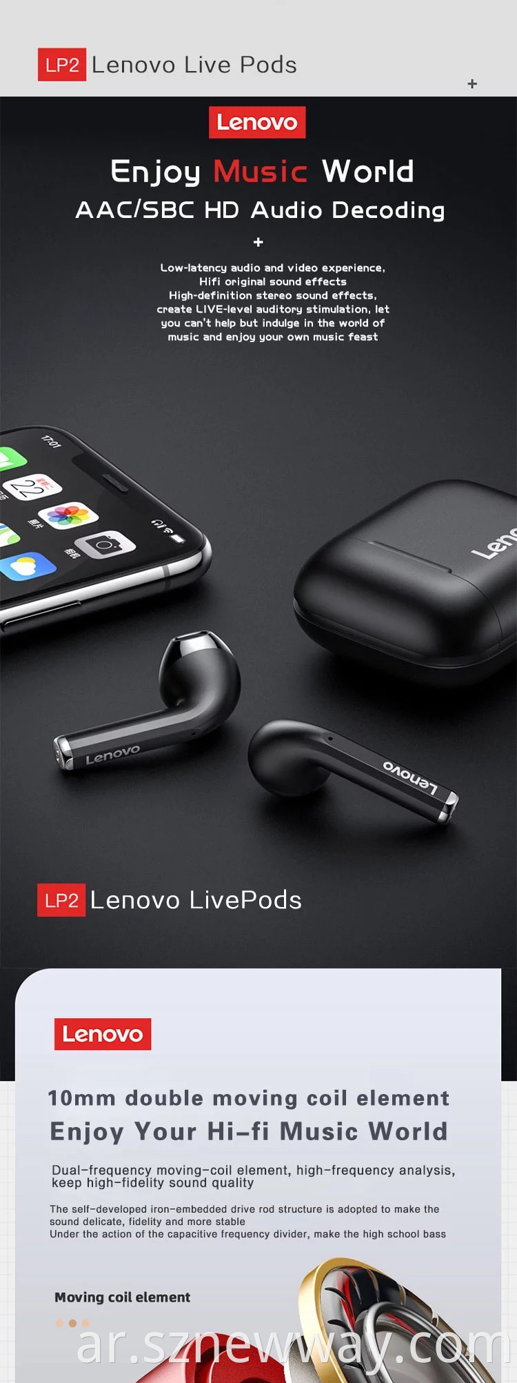 Lenovo Lp2 Headphone